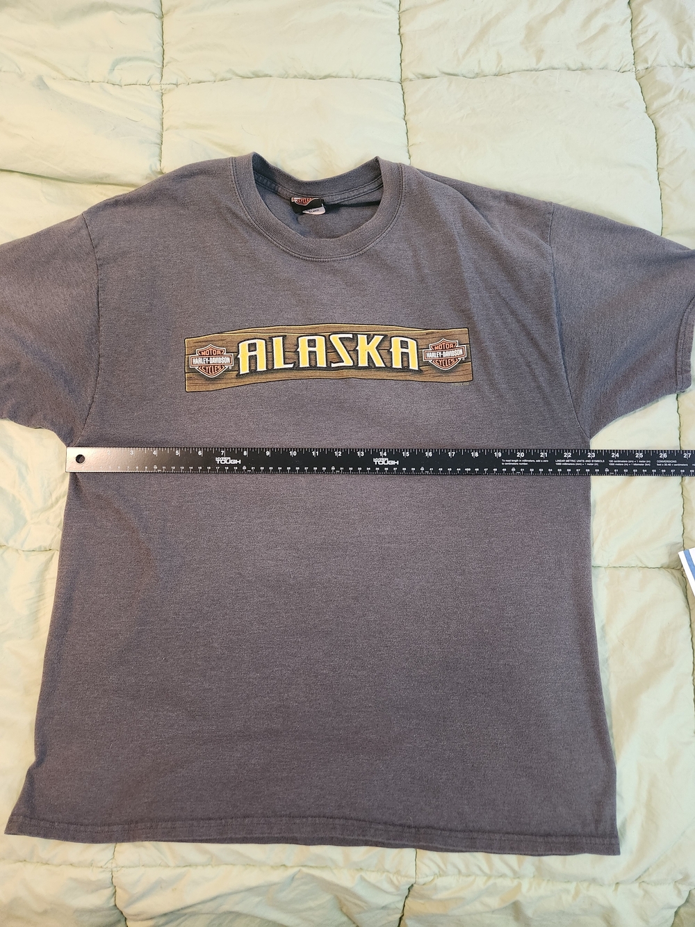 Harley-Davidson Gray Alaska Logo Short Sleeve Tee